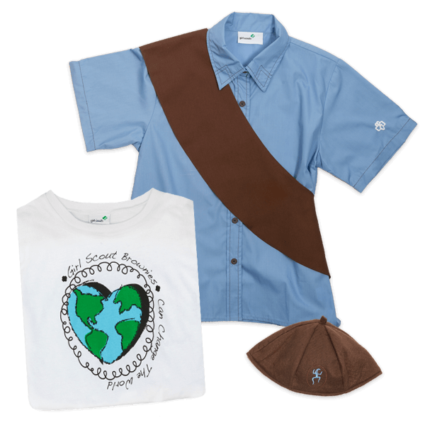 Girl Scout Brownie uniform items