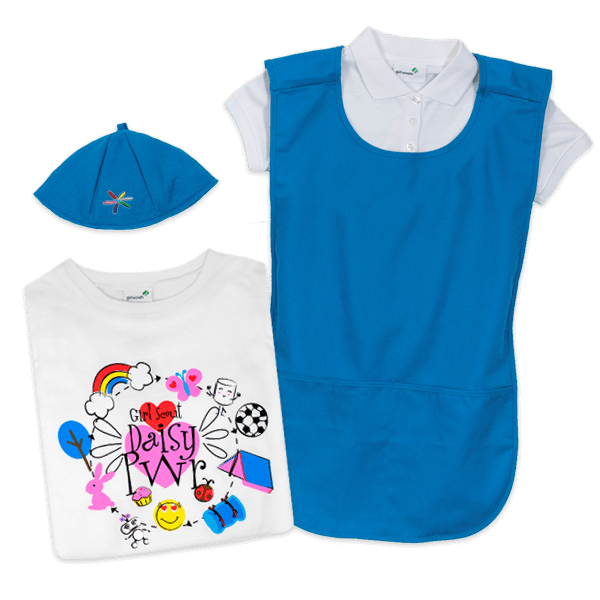 Girl Scout Daisy uniform items