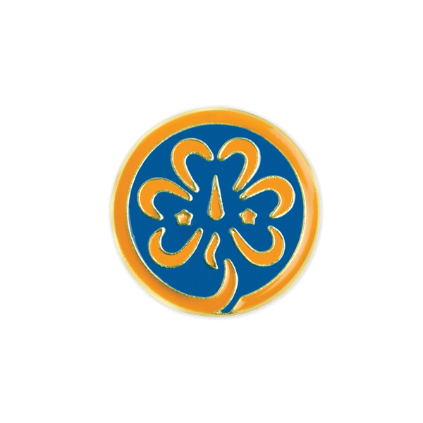 Girl Scout Daisy World Trefoil Pin
