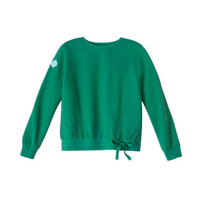 Forest Green French Terry Drawstring Sweatshirt