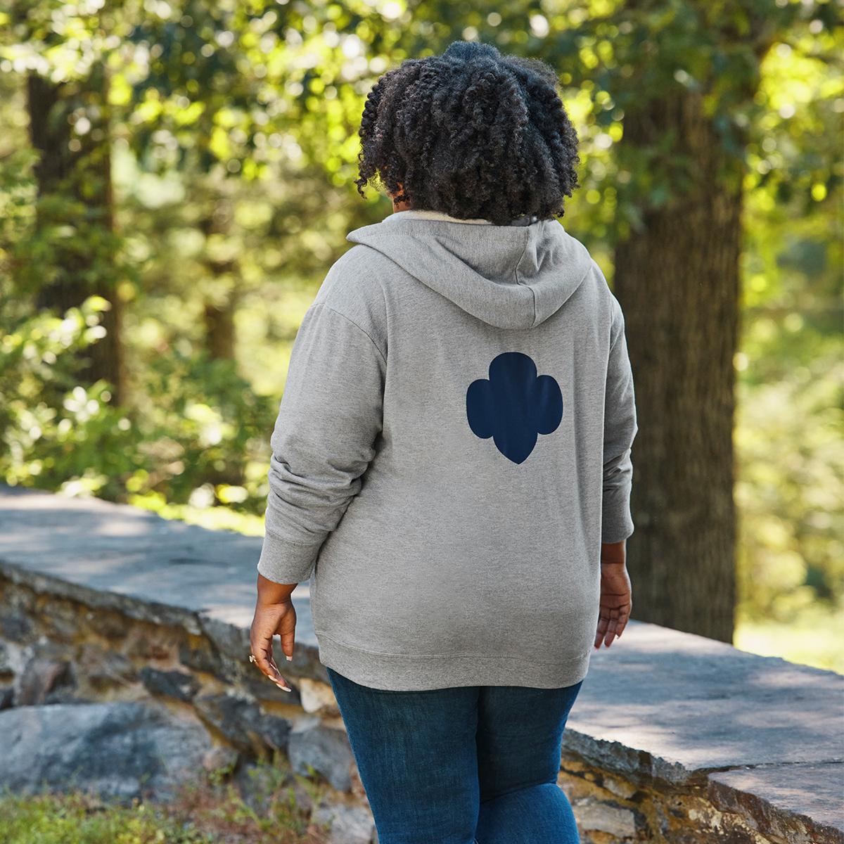 Trefoil Zip-Up Hoodie - Adult | Girl Scout Shop