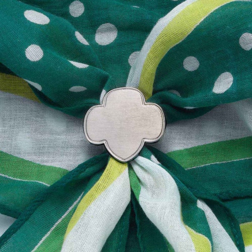 Official Trefoil Scarf Slide silver