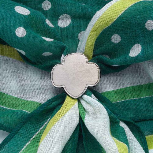 Official Trefoil Scarf Slide silver