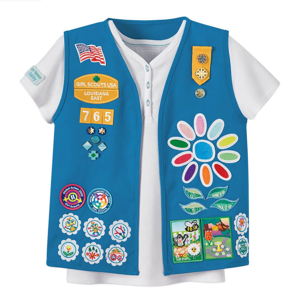 Girl Scout Daisy Pin Ribbon With Daisy Pin 