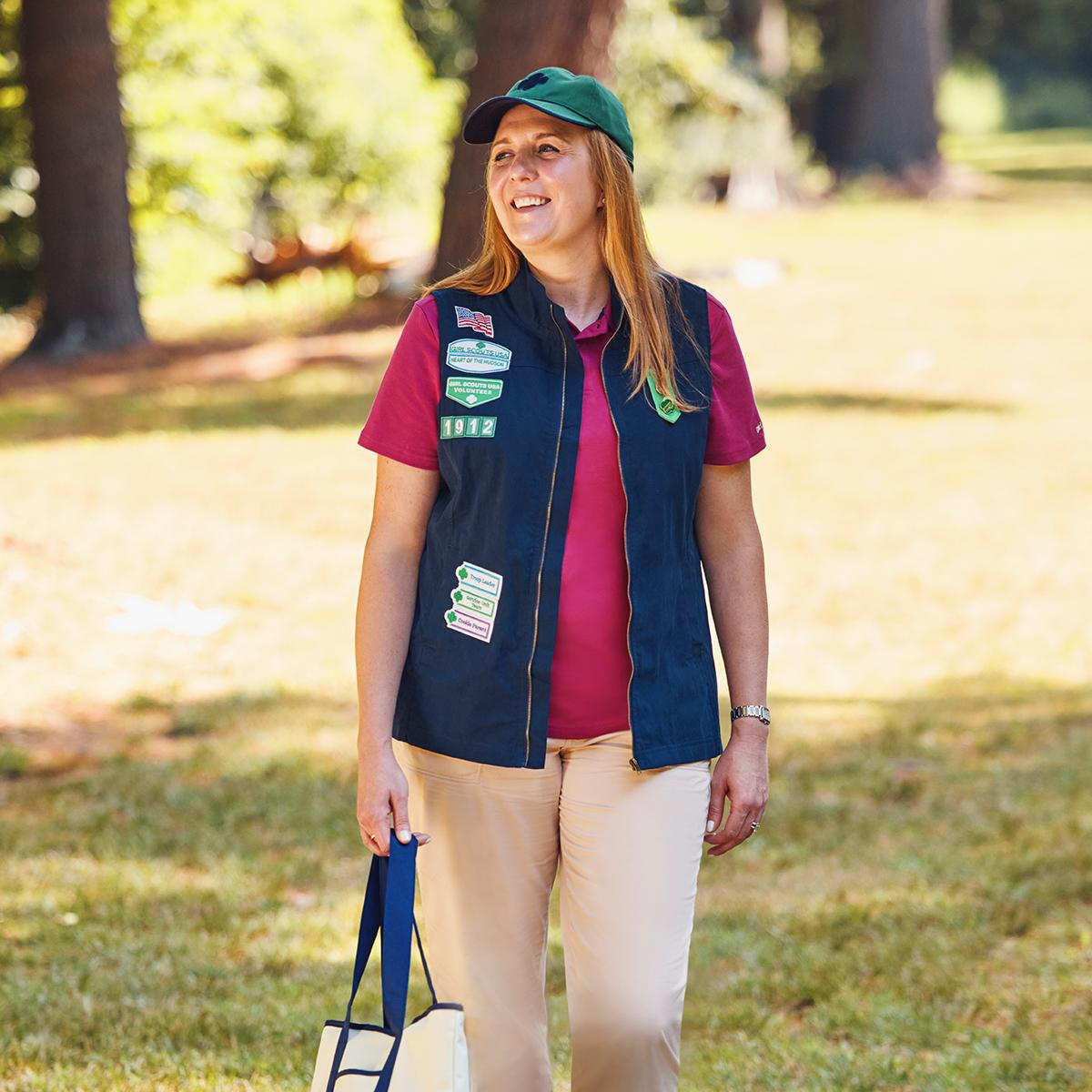 Girls on sale navy vest