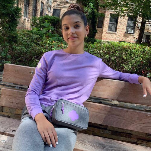 Violet Drawstring Sweatshirt