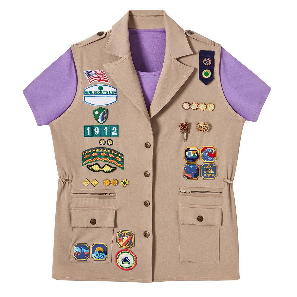Official Cadette, Senior, Ambassador Cargo Vest Girl Scout Shop