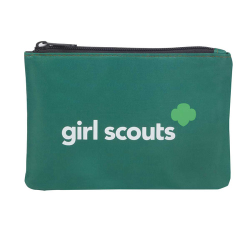 small zip pouch forest green