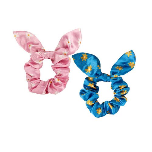 2 pack daisy scrunchie set