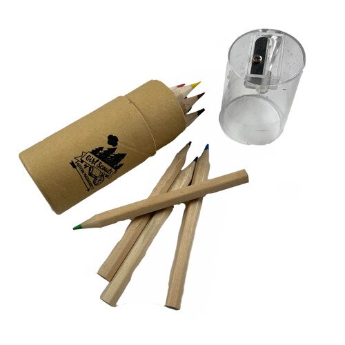 GSEMA Color Pencil Tube with Sharpe