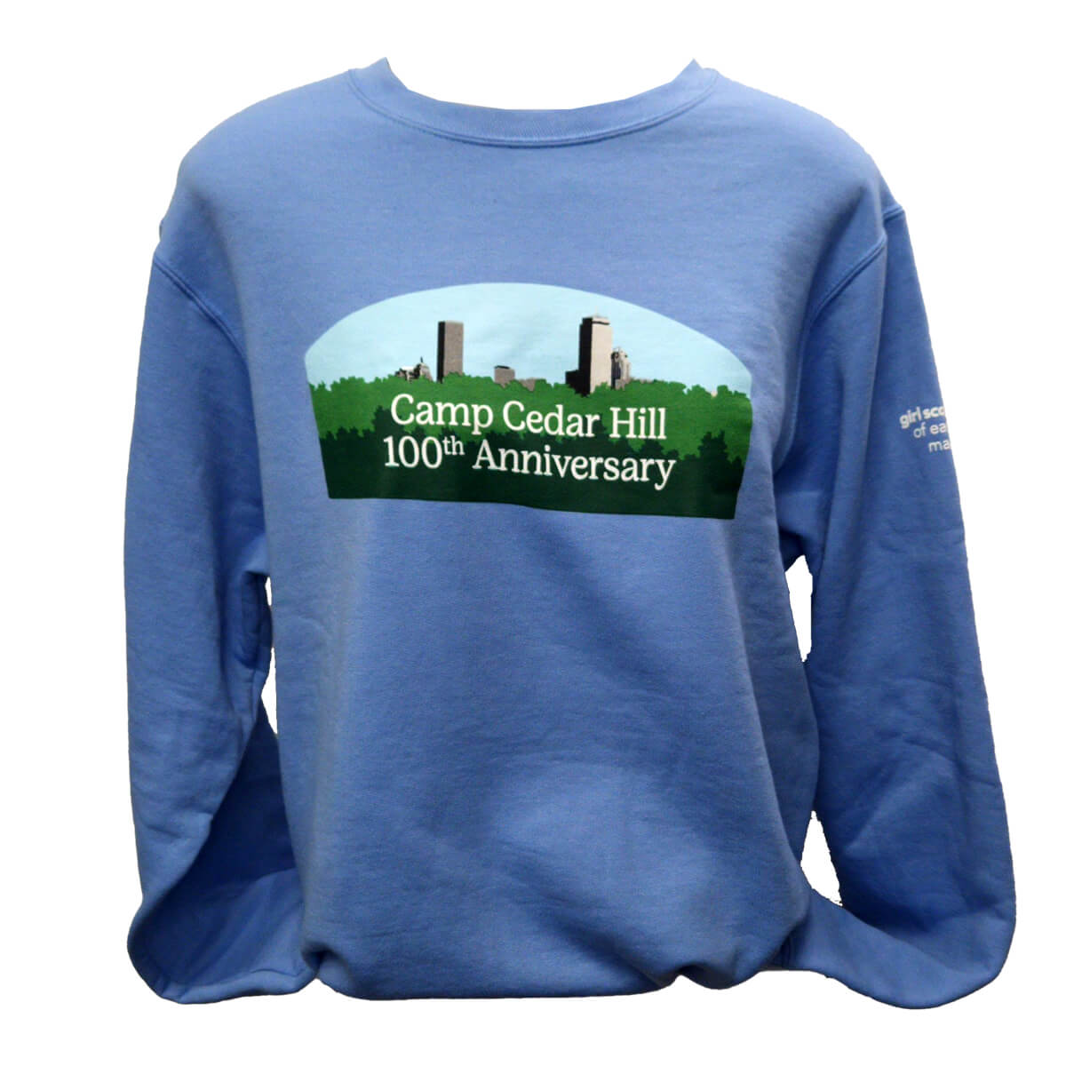 GSEMA Camp Cedar Hill 100th Anniversary Sweatshirt Light Blue Girl