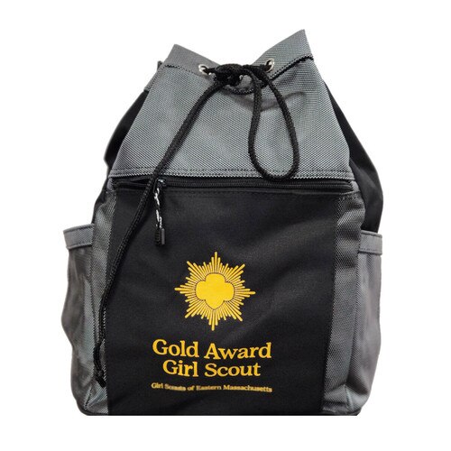 GSEMA Drawstring Backpack Silver an