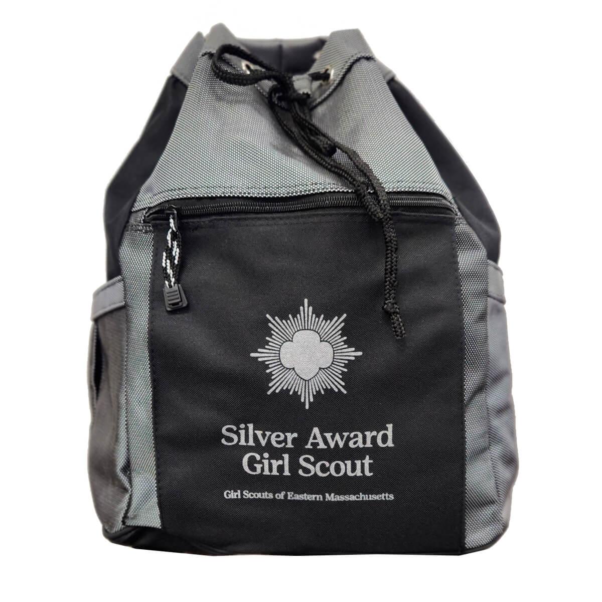 GSEMA Drawstring Backpack Silver and Gold Award