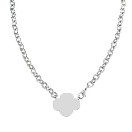 trefoil link necklace