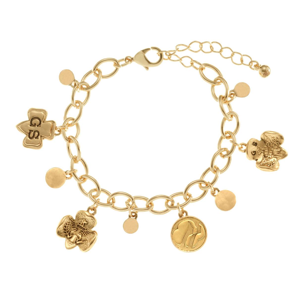 real gold gold charm bracelets