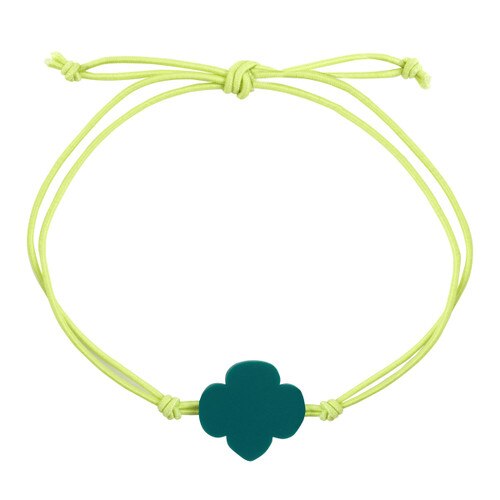 trefoil cord bracelet