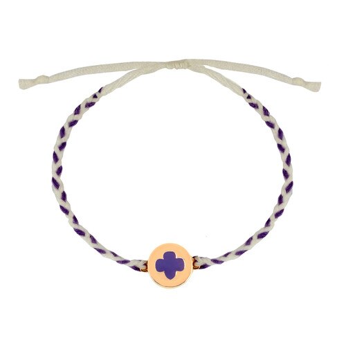 Trefoil Friendship Bracelet — White