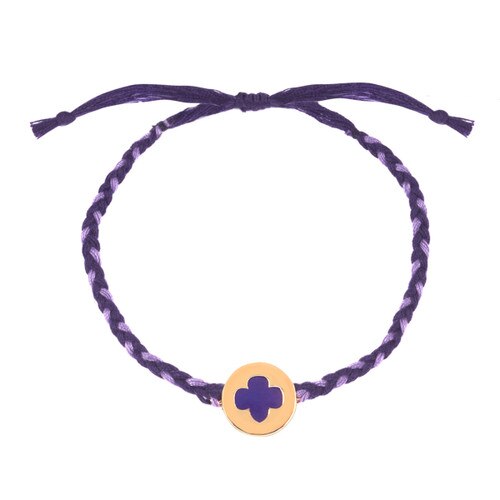Trefoil Friendship Bracelet — Purpl