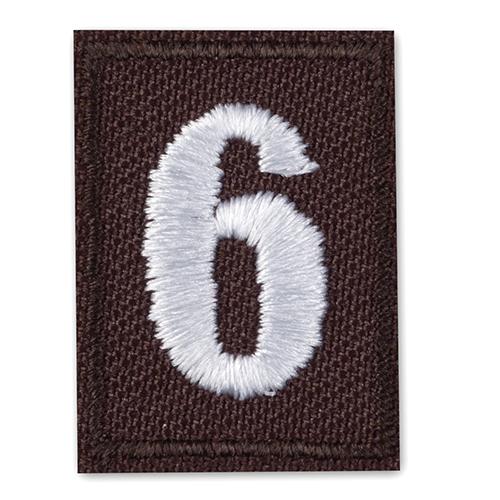 ~#7 Seven~Brownie Brown Girl Scouts Troop Number Numeral Badge Patch~NEW 