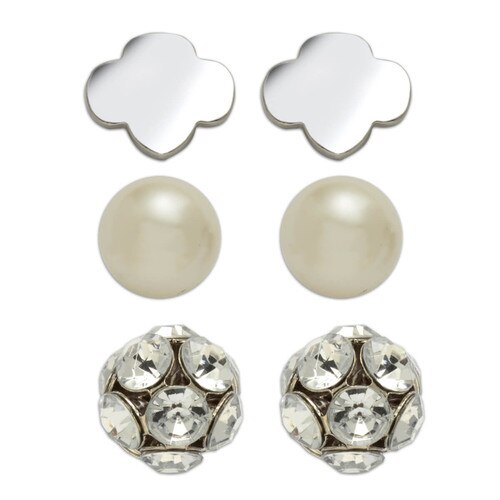 GSNC 3 Pair Stud Earing Set