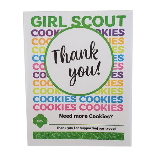 GSNC Cookie Thank You Pad