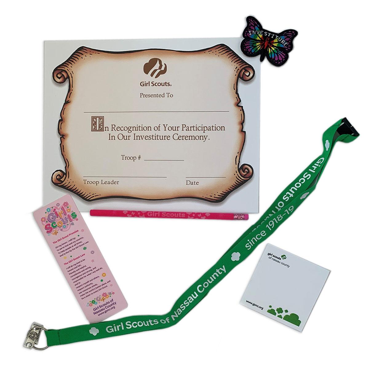 GSNC Investiture Kit (All Levels) Girl Scout Shop