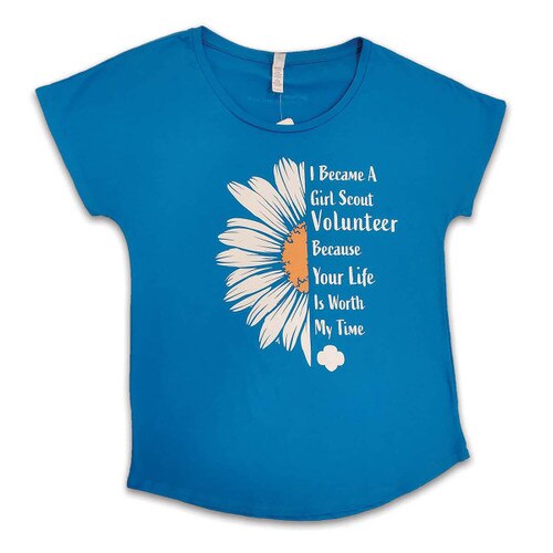 Turquoise Volunteer Daisy Tee