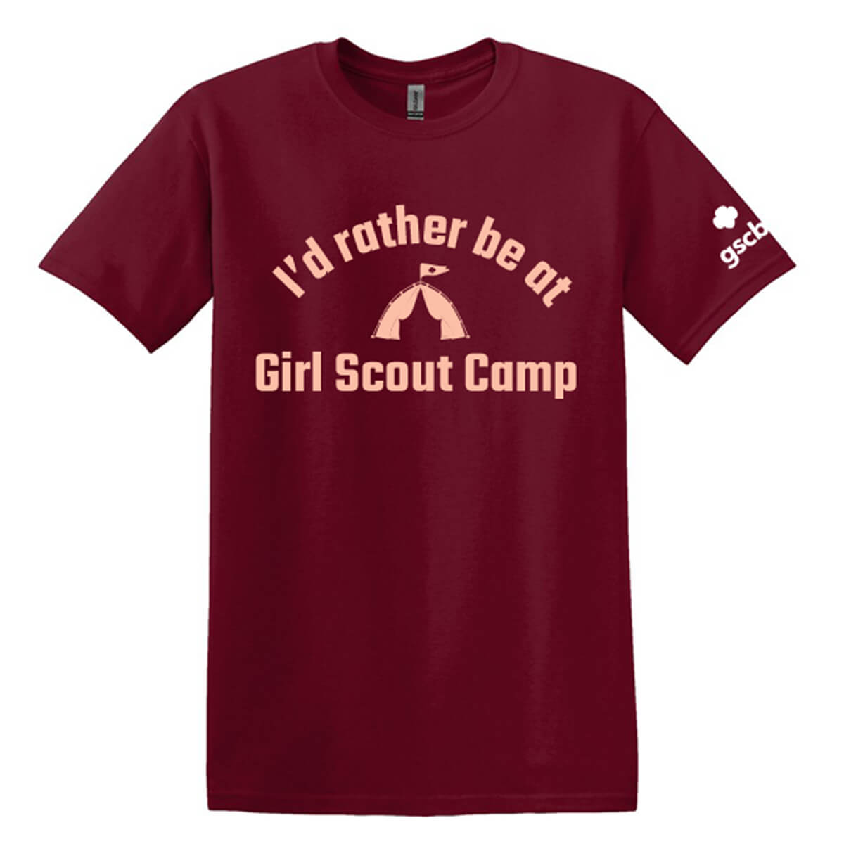 GSCB I'd Rather Be at Girl Scout Camp T-Shirt Girl Scout Shop