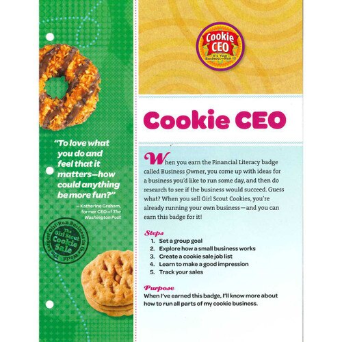 GSOH Junior Cookie CEO Badge Requir