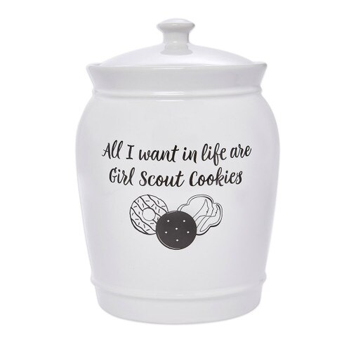 All I Want Girl Scout Cookie Jar