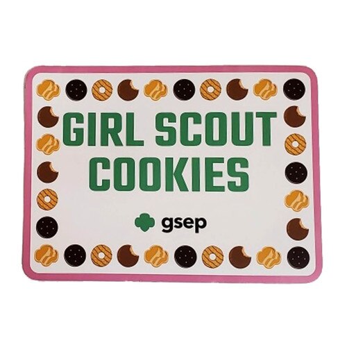 Cookie Pink Border Magnet