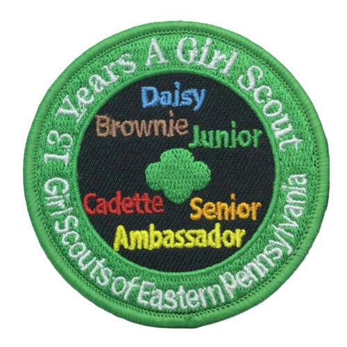 13 Years a Girl Scout Patch