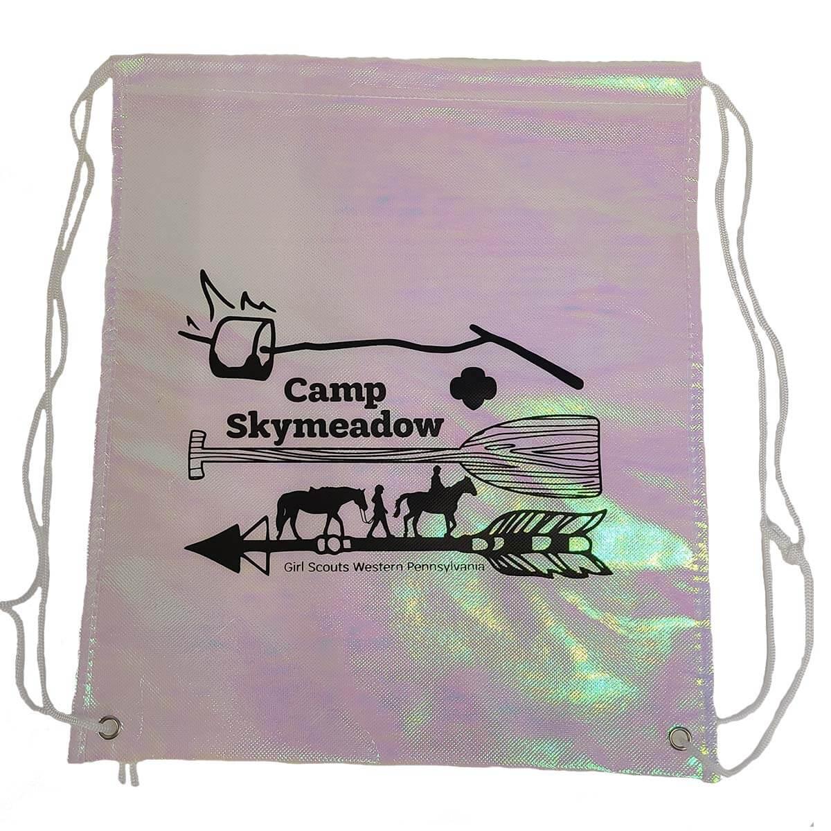 GSWPA Skymeadow Holographic Drawstring Bag Girl Scout Shop
