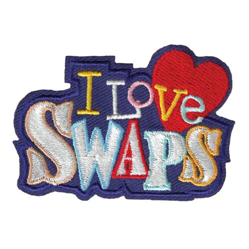 GSWPA I Love SWAPS Iron-On Fun Patc