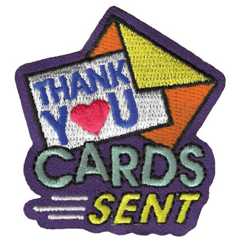 GSWPA Thank You Cards Sent Iron-On