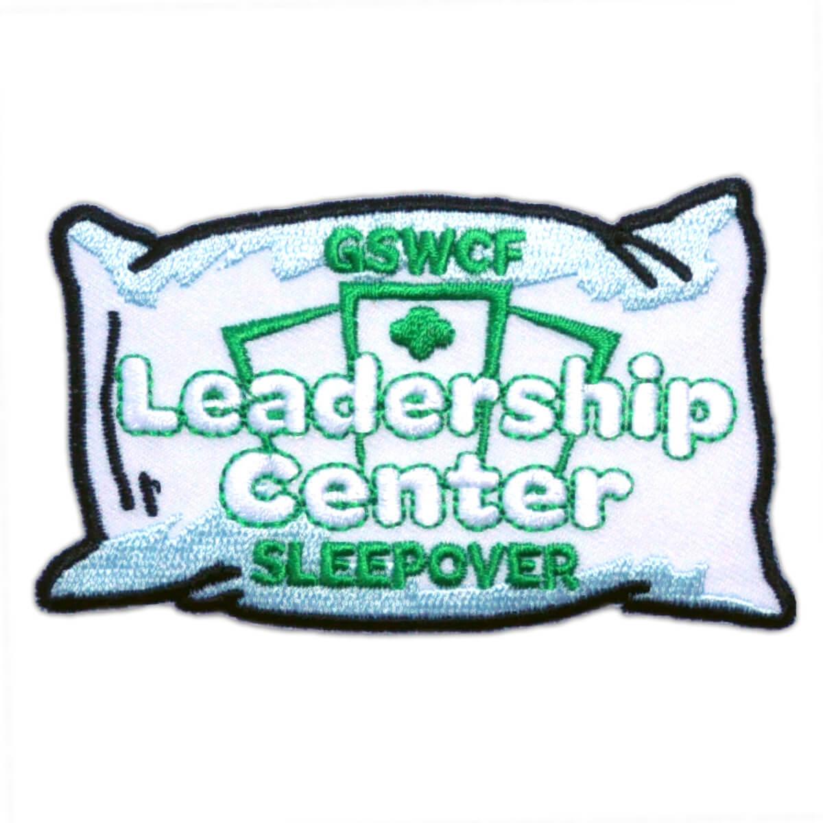 GSWCF Leadership Center Sleepover Fun Patch Girl Scout Shop