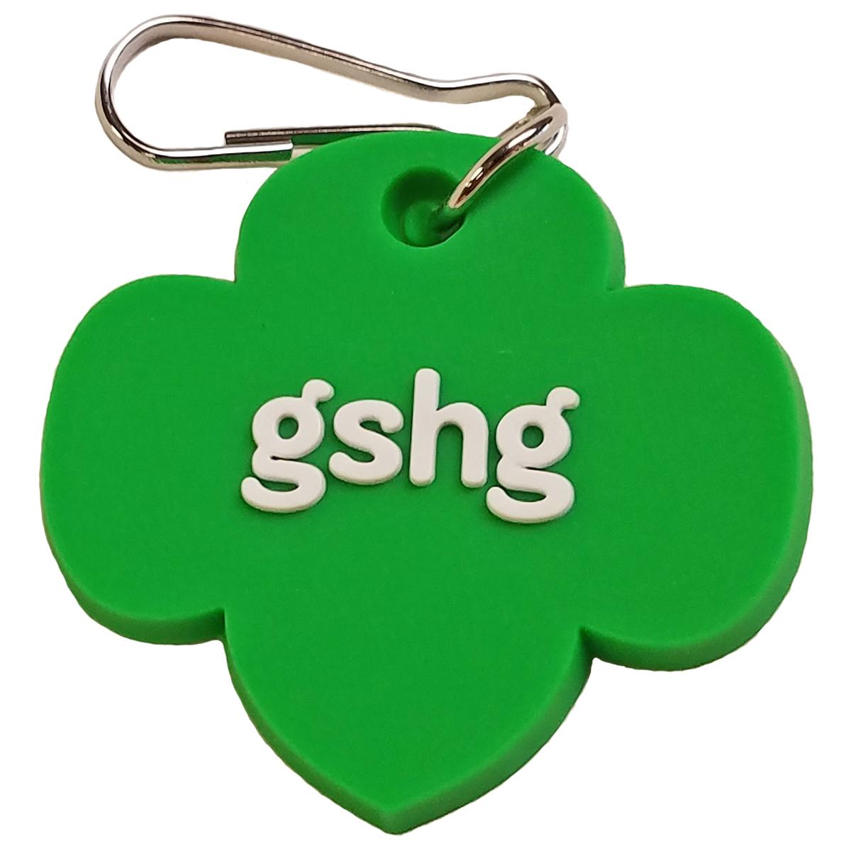GSHG Trefoil Charm with Zipper Pull Girl Scout Shop