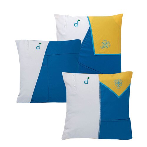 daisy upcycled pillow