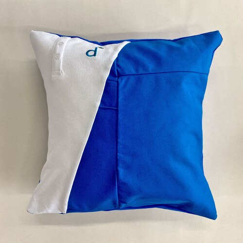 daisy upcycled pillow