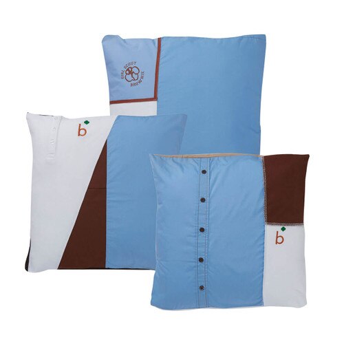 brownie upcycled pillow