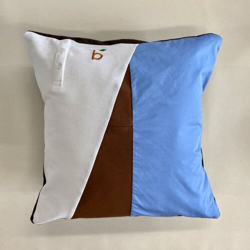 brownie upcycled pillow