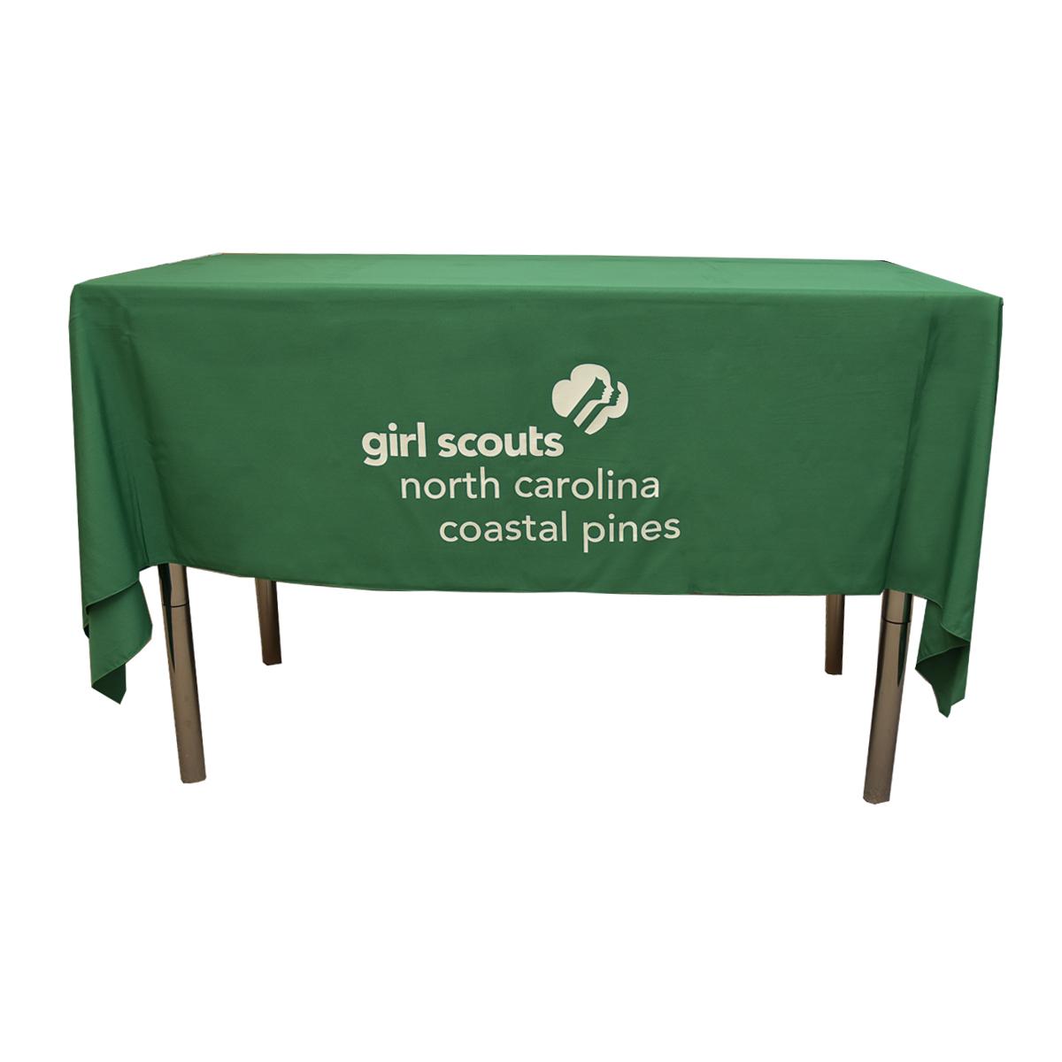 GSNCCP 6ft Green Tablecloth Girl Scout Shop