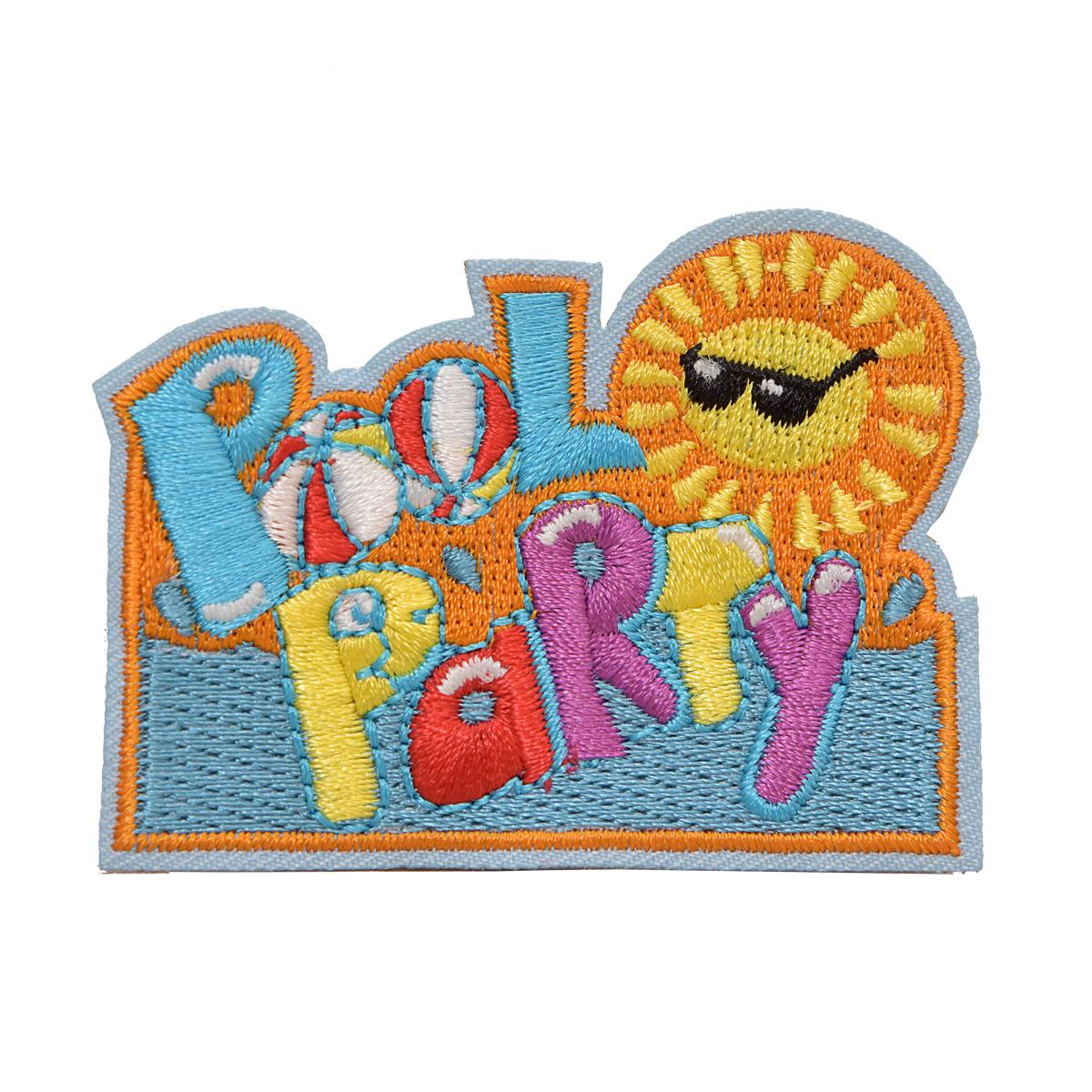 Girl Scouts POOL PARTY day swimming Fun Patches Crests SCOUT GUIDE Backyard 