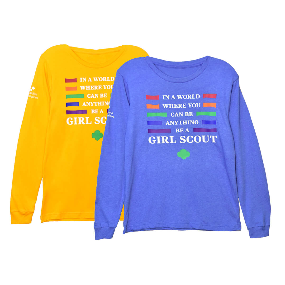 GSNCCP Rainbow/ Be A Girl Scout Long Sleeve T-Shirt | Girl Scout Shop