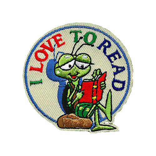 Bookworm/ I Love to Read Fun Patch