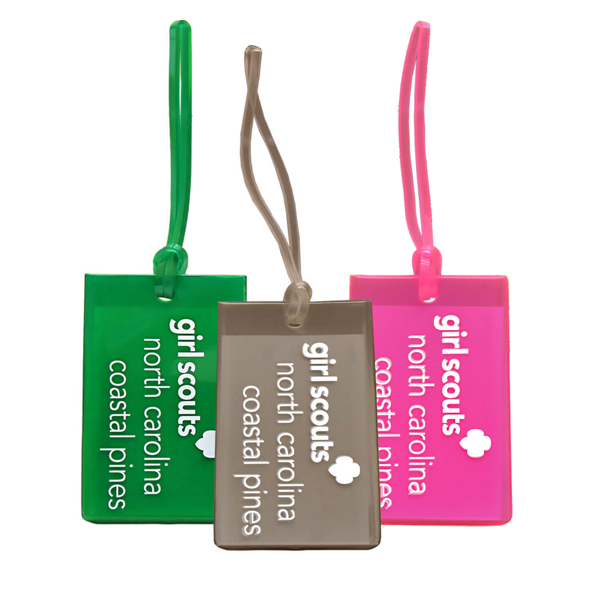 GSNCCP Gummy Luggage ID Tags/ Camp Bag ID Tags Girl Scout Shop