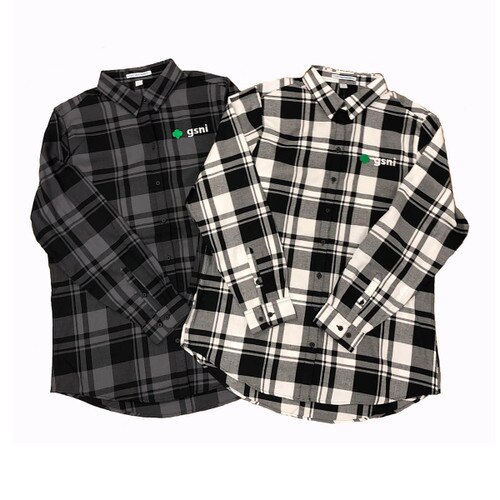 GSNI Flannel Shirt Grey/Black