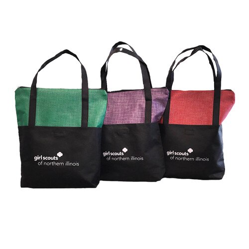 GSNI Crosshatch Zippered Tote