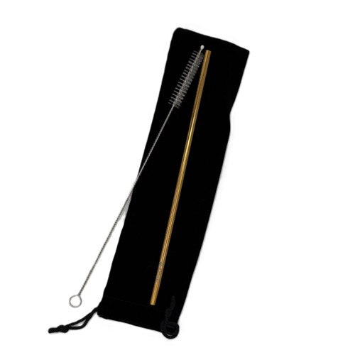 GSNWGL STAINLESS STEEL STRAW SET W/