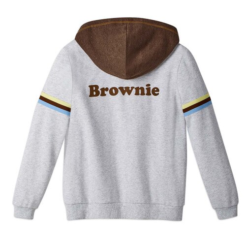 brownie hoodie back view